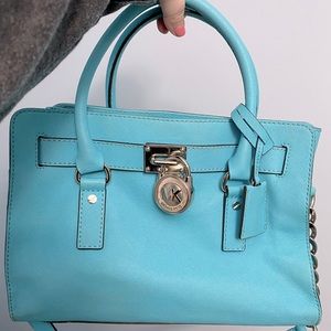 Blue Michael kors purse